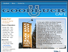 Tablet Screenshot of goodluckcafe.net